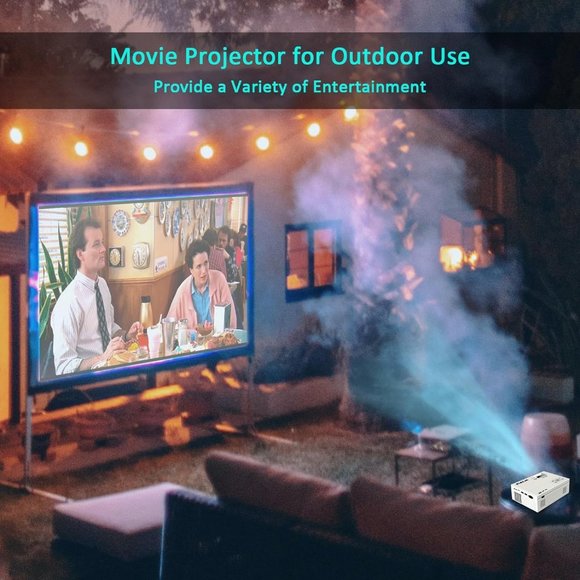 NWT MINI PORTABLE HOME THEATER 1080P VIDEO PROJECTOR- FULL HD 8500 LUMENS - Picture 7 of 8